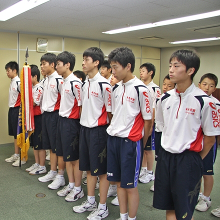 8月19日 金光学園中学校男子バレーボール部全国大会出場報告