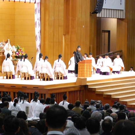 【天地金乃神大祭】教務総長挨拶