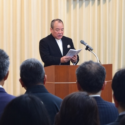 7月1日 内局就退任式 教務総長挨拶